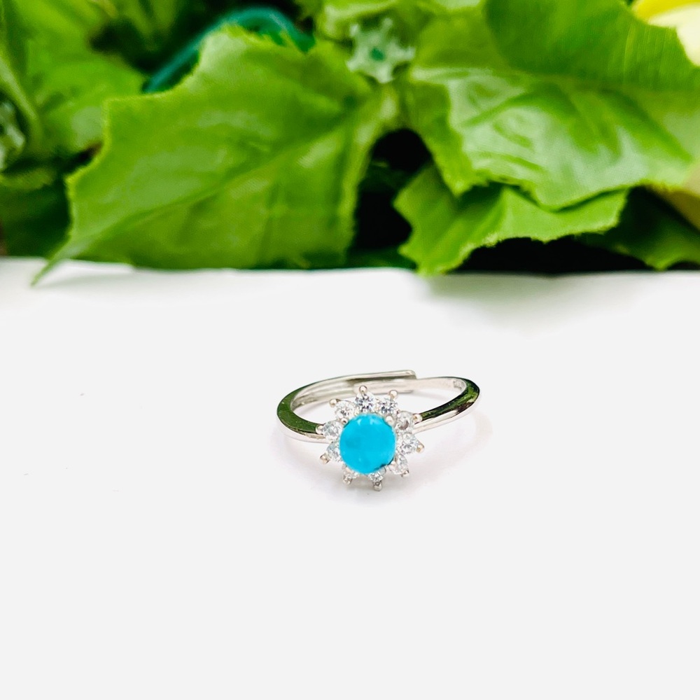 Natural Genuine Turquoise Ring,Statement Ring Cheap Value For Money Unique Jewel